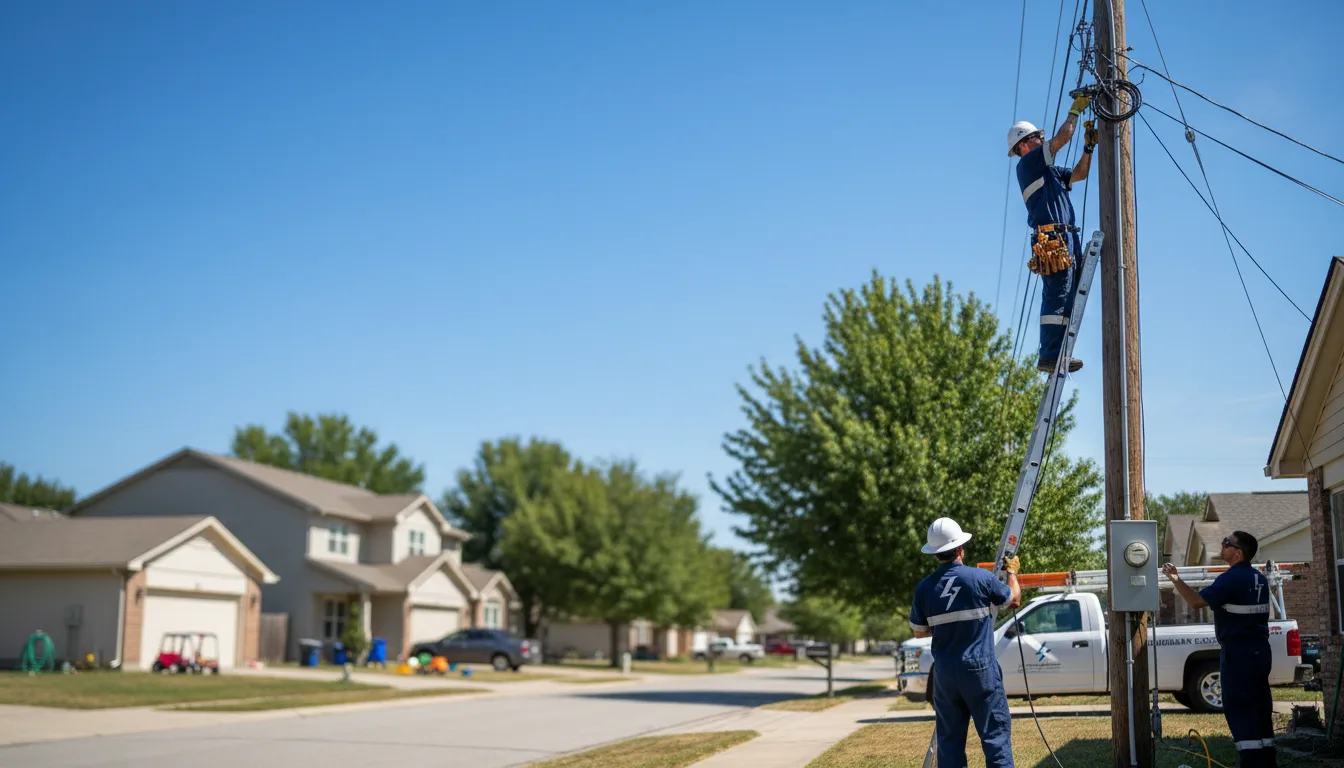 Residential electrician providing installation services in Nedrow, NY